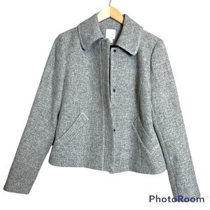 Halogen Zip up Jacket Heather Gray Size Medium